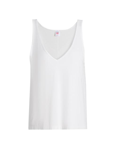RE/DONE Women's Slim V-Neck Tank - Vintage White
