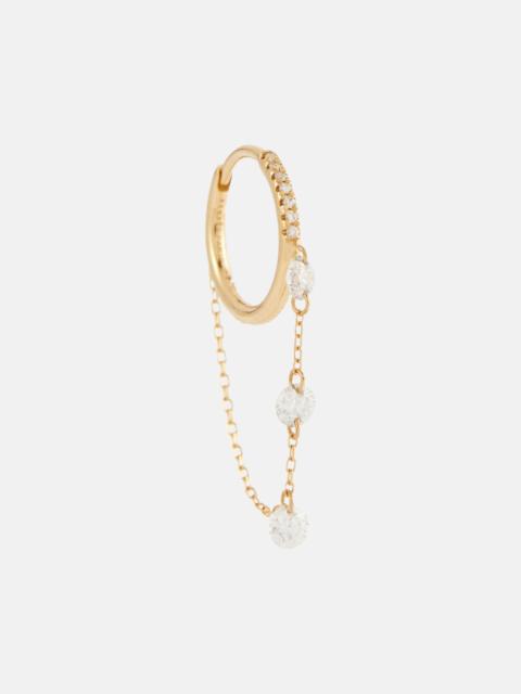 PERSÉE Danaé 18kt gold single earring with diamonds