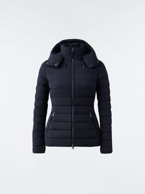 MICHI Stretch light down jacket with hood