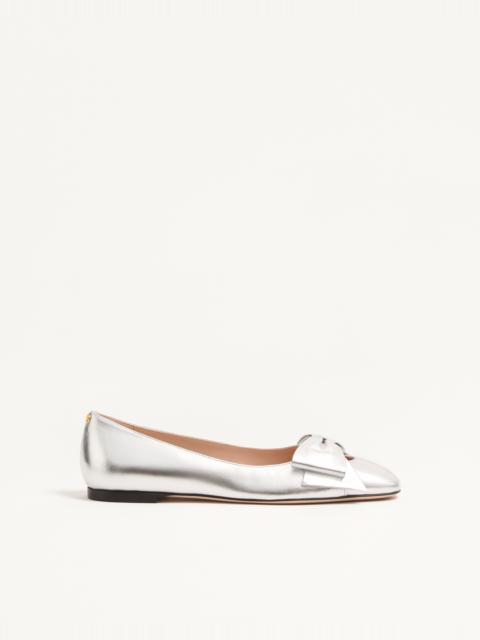 Valentino BOWOW BALLERINA IN LAMINATED NAPPA
