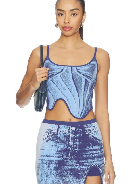 PH5 Mila Denim Print Tank Top