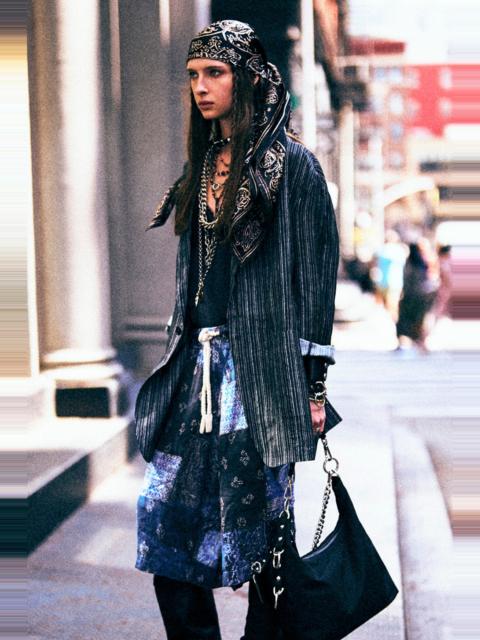 R13 ELONGATED OVERSIZED RAGGED BLAZER