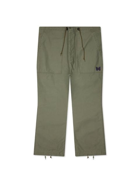 NEEDLES REVERSED SATEEN STRING FATIGUE PANT - OLIVE