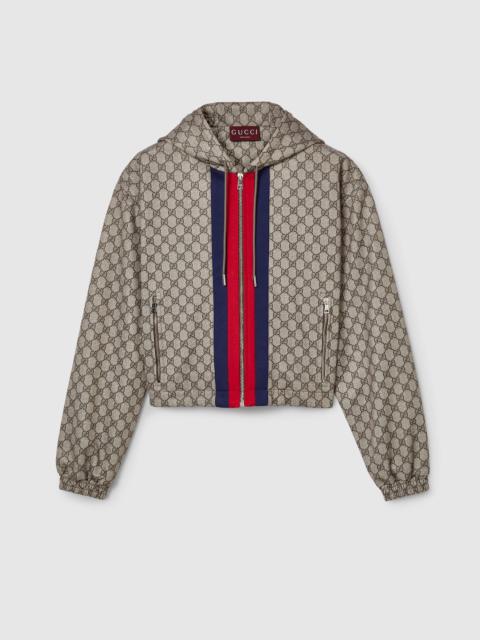 GUCCI GG technical jersey zip jacket