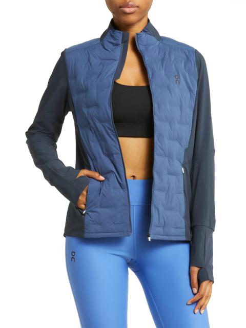On Climate Water Repellent Performance Jacket in Denim/Navy