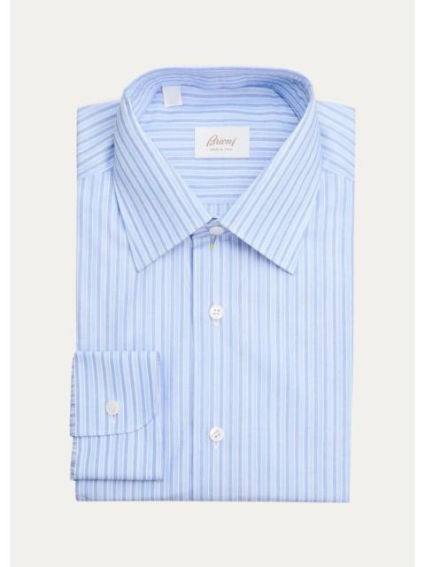 Brioni Men's Striped Cotton Dress Shirt