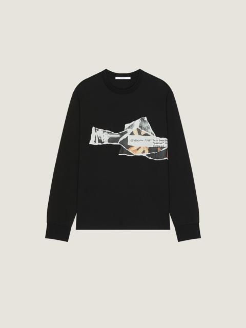 Givenchy T-SHIRT IN COTTON WITH RIPPED PAPERS PRINT