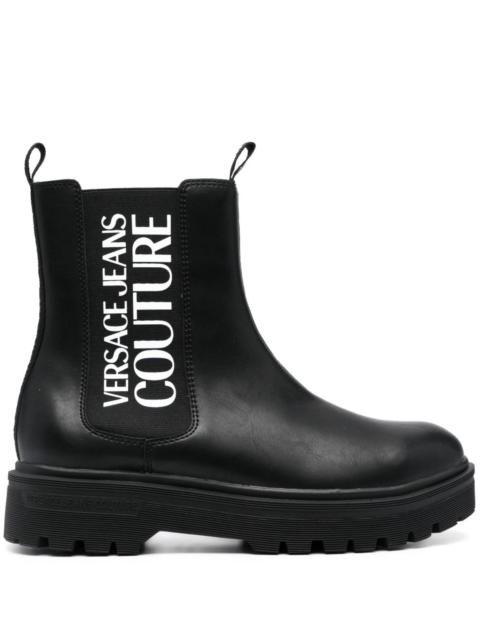 VERSACE JEANS COUTURE 가죽 첼시 부츠