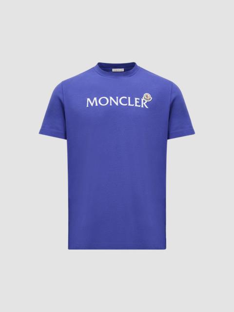 Moncler Flocked Logo Cotton T-Shirt
