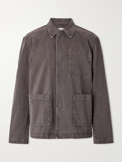 AMOMENTO Garment-Dyed Denim Jacket