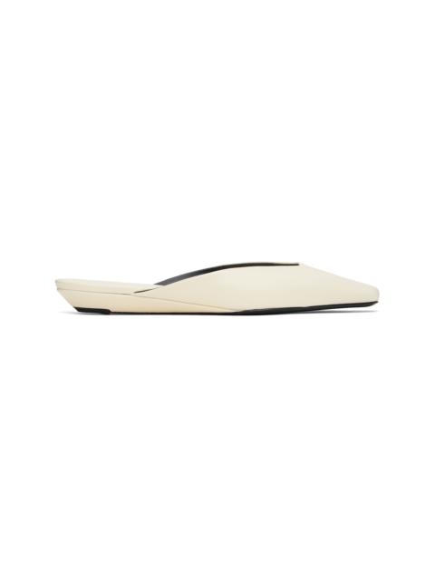 Loulou de Saison White Liz Mules