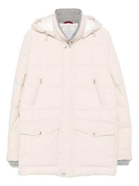 hooded puffer jacket