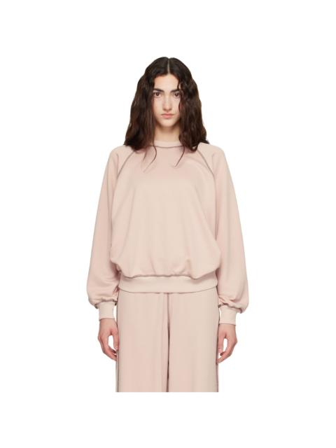 BASERANGE Pink Fold Sweatshirt