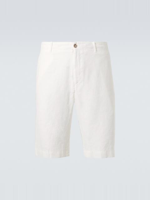 FEDELI Linen Bermuda shorts