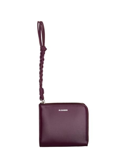 Jil Sander Burgundy Tangle Wallet
