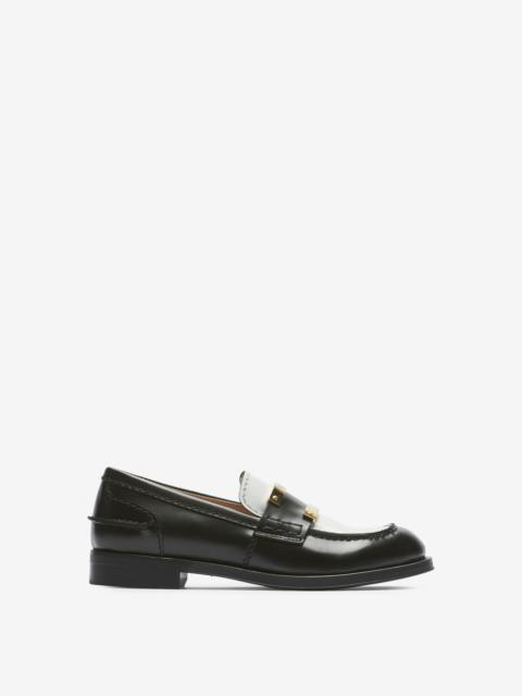 COLOURBLOCK LEATHER LOAFERS
