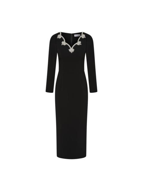 REBECCA VALLANCE Harlynn Long Sleeve Midi Dress