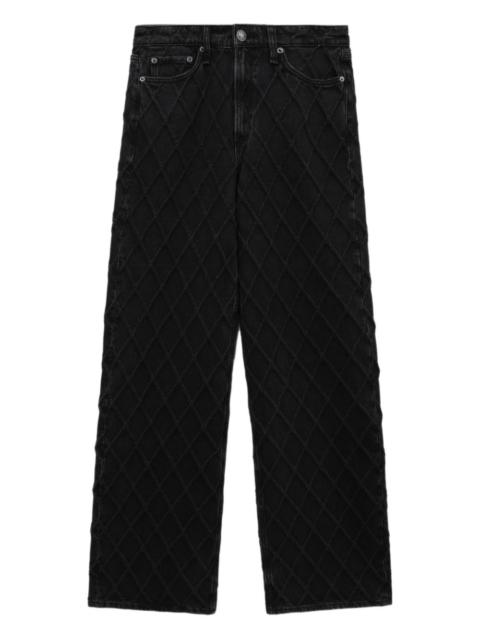 rag & bone diamond-pattern jeans