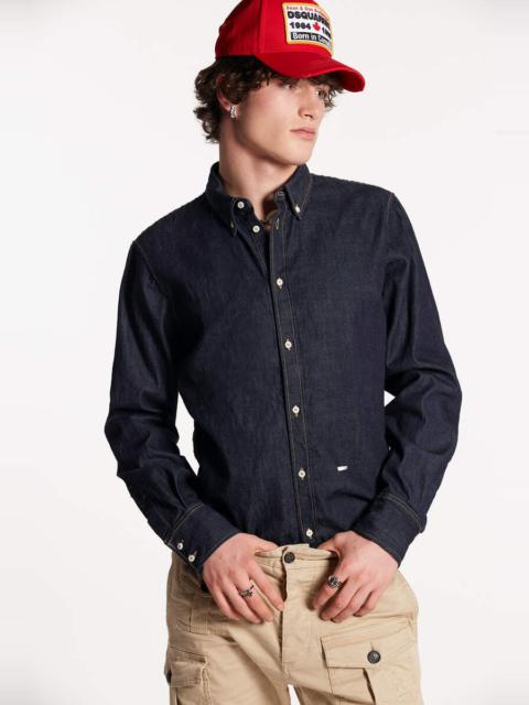 DSQUARED2 DARK WASH DEAN B.D. SHIRT