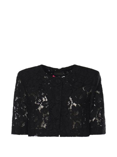 PINKO Lace Spencer button-up cotton jacket