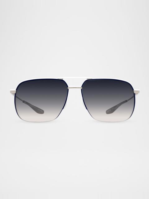 BARTON PERREIRA Men's Royale Titanium Aviator Sunglasses
