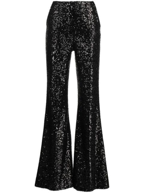 ELIE SAAB sequin-embellished flared trousers