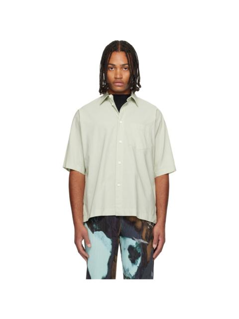 ISSEY MIYAKE Green Streamline Shirt