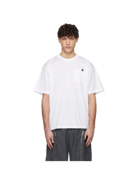 sacai White 's' Cotton Jersey T-shirt | REVERSIBLE