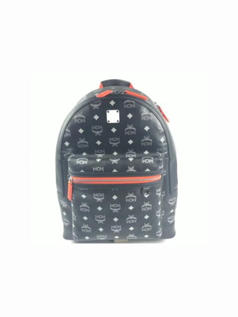 MCM MCM Backpack Visetos Medium Black/Orange
