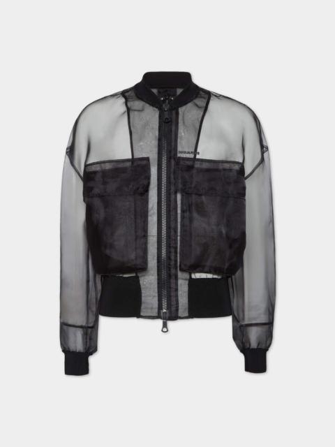 DSQUARED2 X-RAY SHEER BOMBER