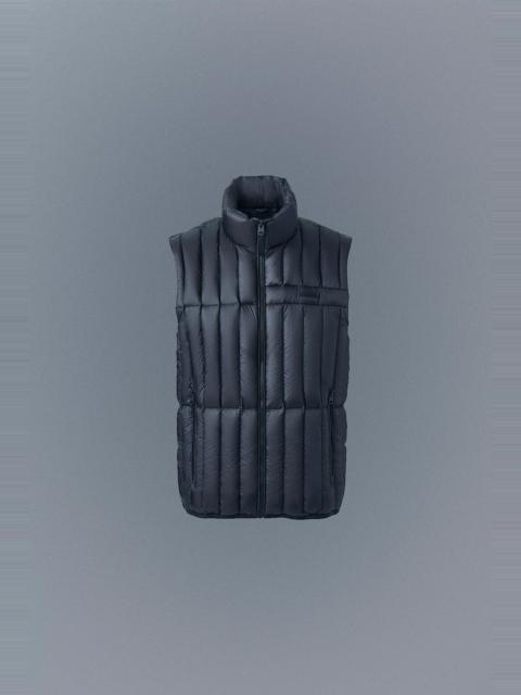 MACKAGE PATRICK Translucent ripstop light down vest with funnel collar