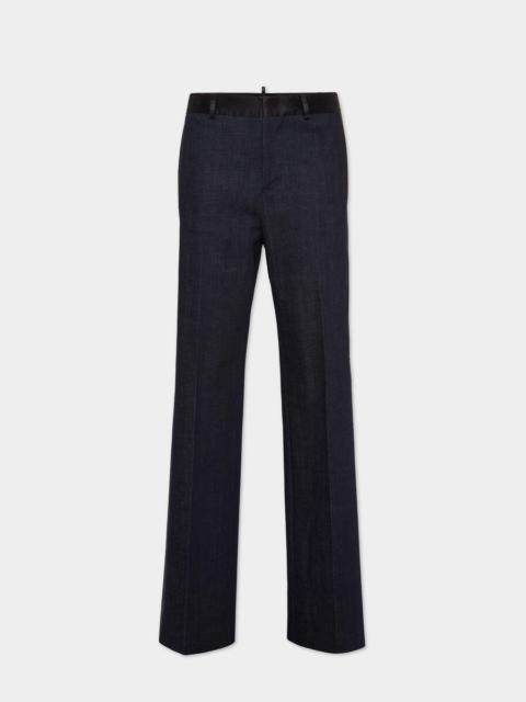 DSQUARED2 RINSE DENIM CLASSIC TUXEDO TROUSERS