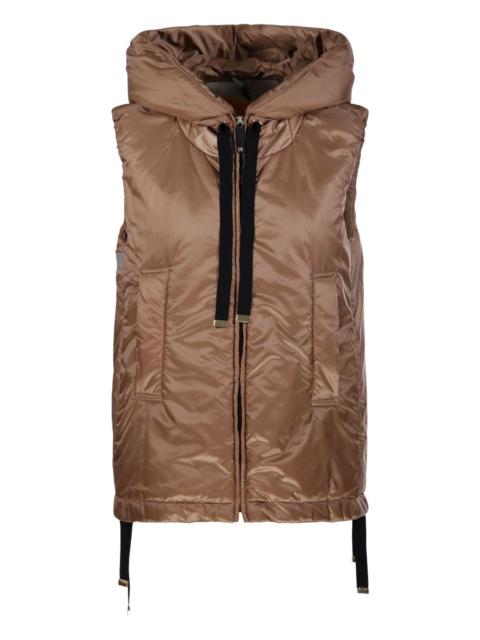 Max Mara hooded zip-up gilet
