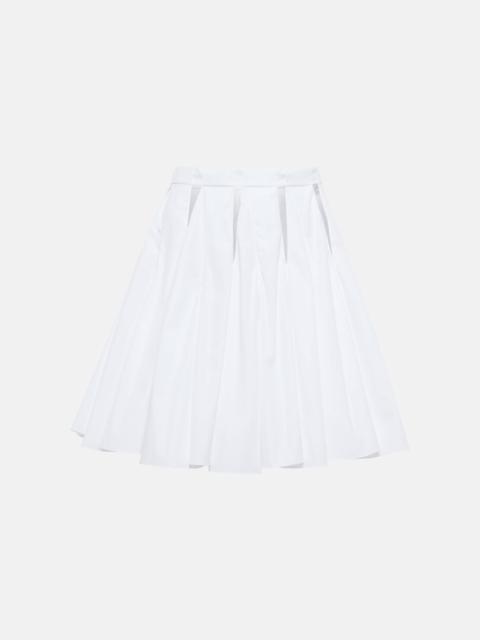 Alaïa High-rise cutout cotton miniskirt