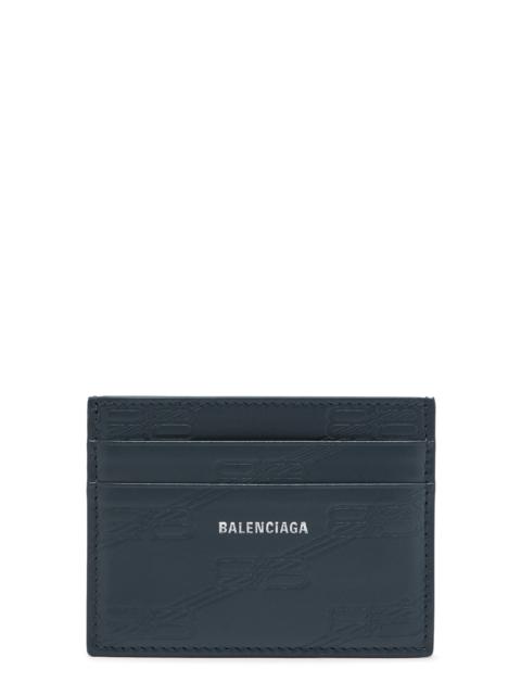 BALENCIAGA Logo-debossed leather card holder