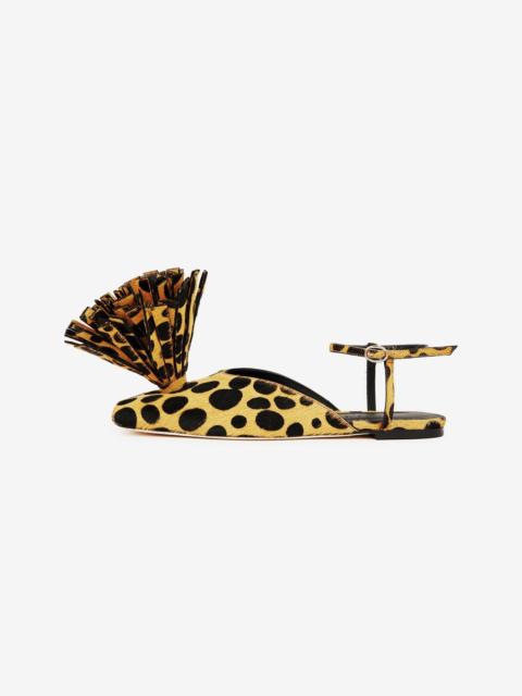 A.W.A.K.E. MODE VIVIAN FLAT WITH PALM LEOPARD