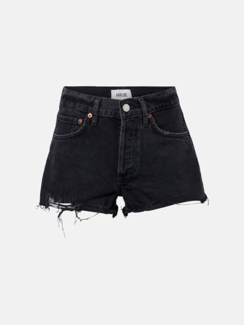 AGOLDE Parker Vintage distressed denim shorts