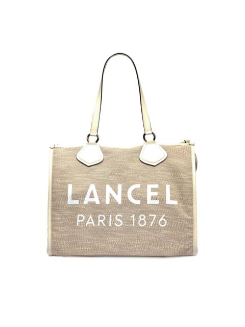 LANCEL large logo-print tote bag