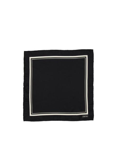 TOM FORD tonal-frame pocket square