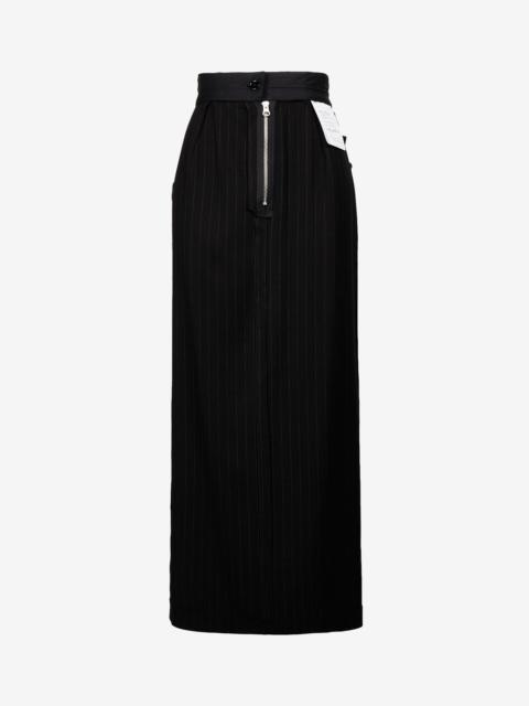MM6 Maison Margiela Reversed midi skirt