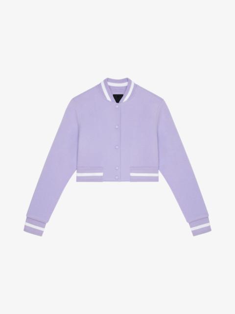 Givenchy CROPPED VARSITY JACKET IN WOOL