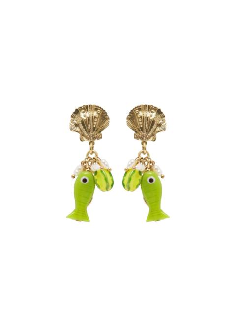 ALÉMAIS shell fish bijoux earrings