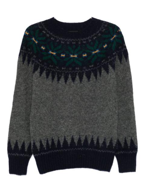 HOWLIN' patterned crew-neck sweater