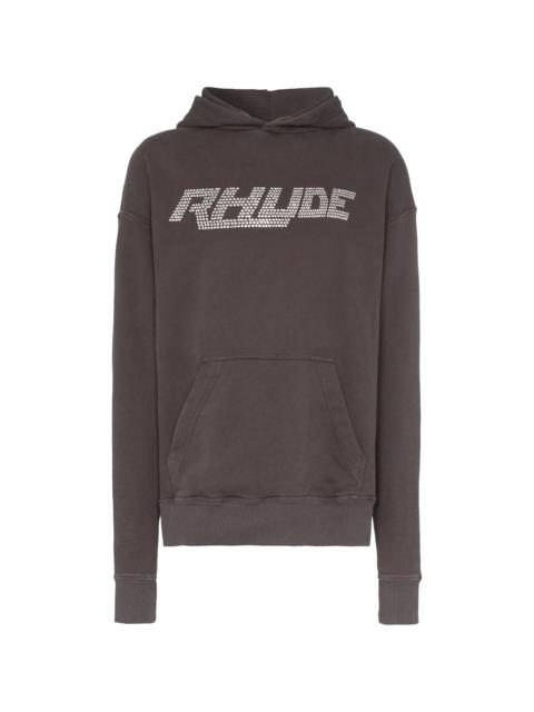 Rhude Swarovski Pullover Hoodie "Black" RH02AHO03801