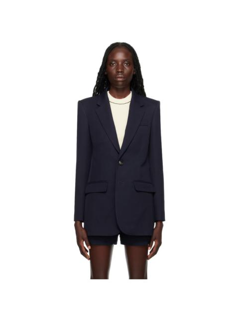 AMI Paris Navy Two-Button Blazer