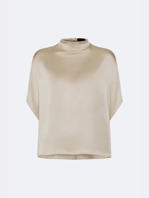 LAPOINTE Satin Cape Tee