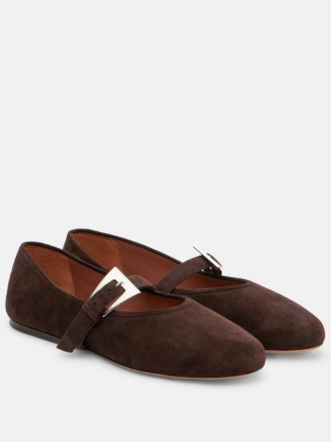 PARIS TEXAS Sveva suede Mary Jane flats