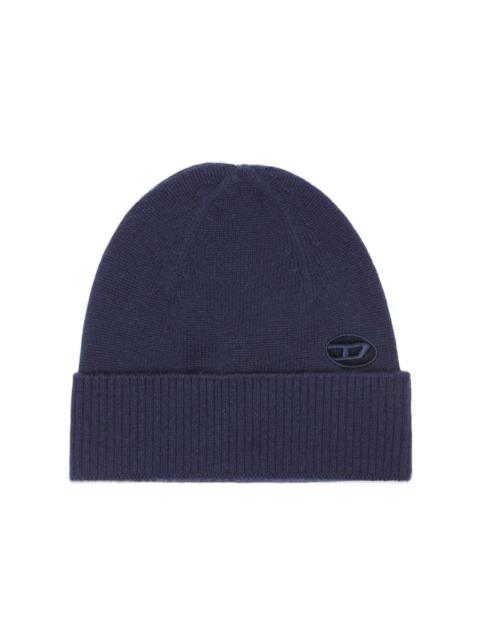 Diesel Oval D-patch wool-cashmere beanie