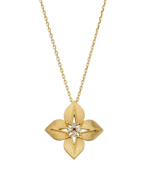 ROBERTO COIN Women's Aurora 18K Yellow Gold & 0.17 TCW Diamond Pendant Necklace - Yellow And White Gold