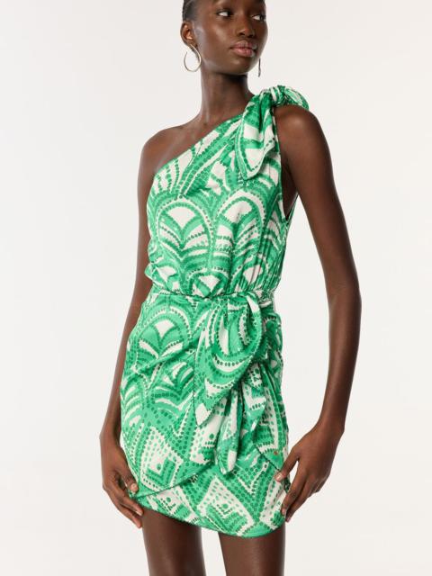 Poupette St Barth Mini Dress Celie - Green Himba